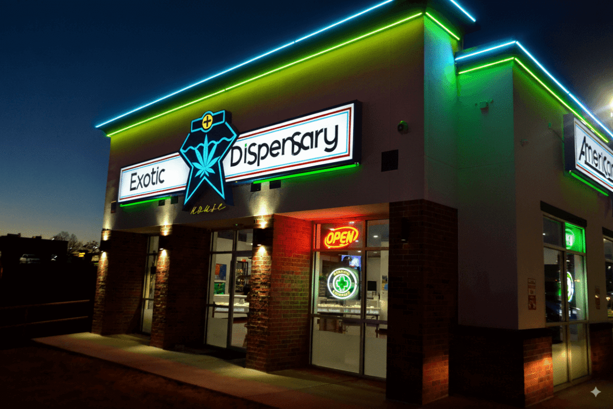 Exotic Dispensary House Exterior