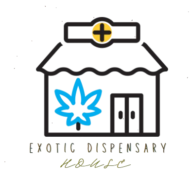 exotic dispensary house logo